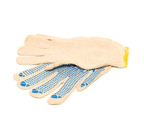 Protective gloves, isolated on a white.