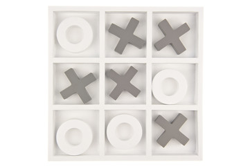 Gray white game board isolated