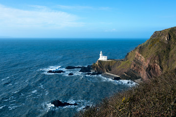 Hartland Point lighthouse Devon Uk