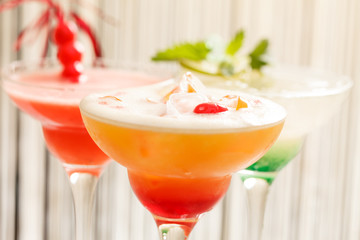 cocktails in the bar