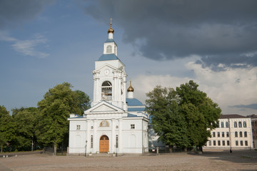 Fototapeta na wymiar Russian Orthodox Cathedral in Vyborg, Russia