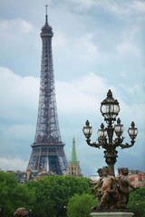 Fototapeta na wymiar Eiffel Tower, Paris,