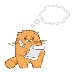 funny cartoon cat