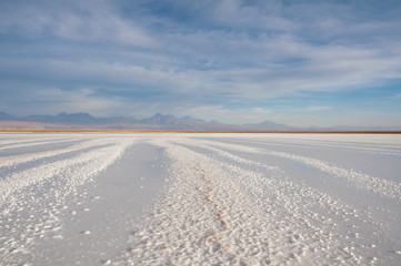 Fototapeta na wymiar Salt flat of Atacama (Chile)