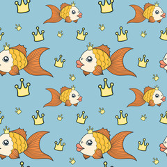 Obraz premium goldfish pattern