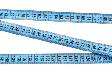 Blue measuring tape