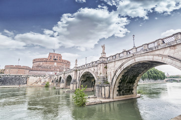 Castel Sant'Angelo and its bridge.