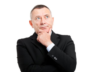 Thoughtful businessman