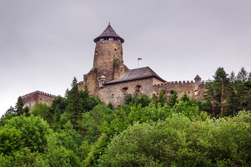 Fototapeta na wymiar Gotycki zamek Stara Lubovna i Słowacji