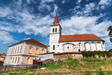 Fototapeta na wymiar Saxon fortified church in Transylvania, Romania