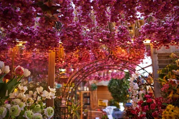 Gordijnen Amsterdam flower market © haveseen