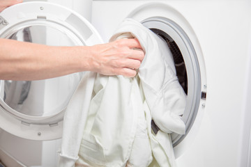 Filling the Washing Machine - 54090863
