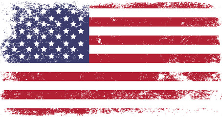grunge flag of USA - 54091485
