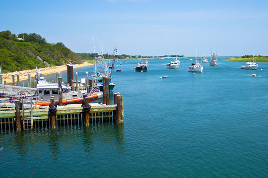 Boats near Chatham Fish Pier