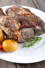 roasted pork with vegetables 