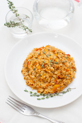 Risotto with tuna and vegetables