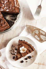 Homemade Chocolate Tofu Pie