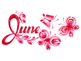 Obraz premium June the name of the month