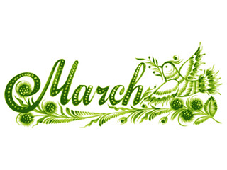 Obraz premium March the name of the month