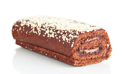 Sweet roll isolated on white