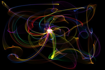 abstract colorful waves