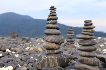 pebble on island, Lipe island, Thailand