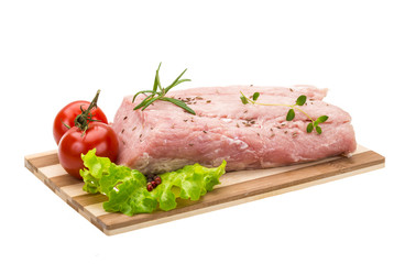 Raw pork meat