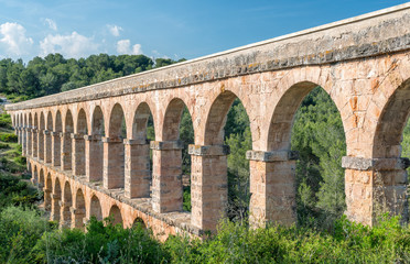 Fototapeta premium Roman Aqueduct Pont del Diable in Tarragona