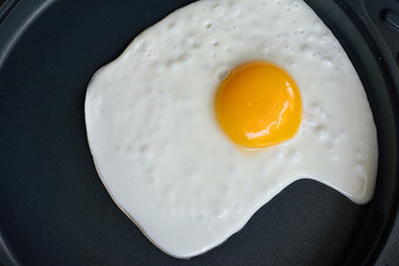 Fried egg in a pan
