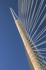 Belgrade's Suspension Bridge Over Ada Pylon - Detail