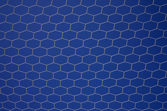 Soccer Net With Blue Sky Background