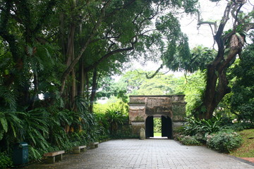 Naklejka premium Fort Canning park, World War 2 Bristish History , Singapore