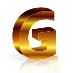 g  アルファベット　金