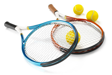 Tennis Rackets with Tennis Balls - 54107877