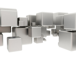 3d cubes abstract technology