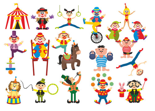 set of professions in circus