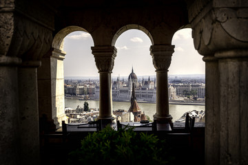 Parliament from Fisherman's Bastion, Budapest