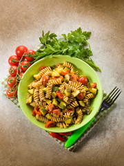 pasta with  zucchinis and tomatoes