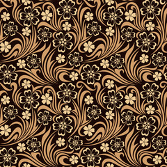 Seamless floral pattern. Vector illustration.