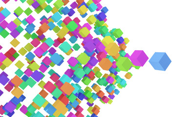 カラフルなブロックの背景素材