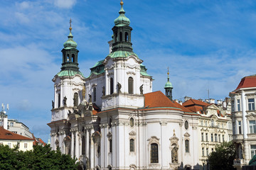 Fototapeta na wymiar Church St. Nicolas in Prague