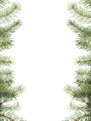 christmas tree twig composition