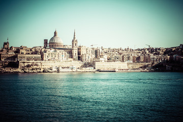 Obraz premium Old Valletta, capital city of Malta
