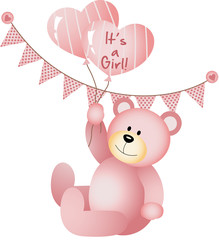 It's a Girl Teddy Bear