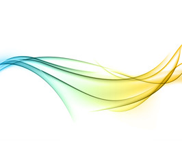 Abstract color wavy background.