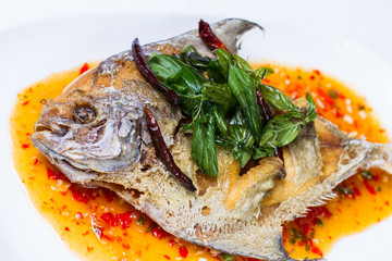 Pla Rad Prik, Thai food