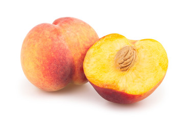 peaches cut half