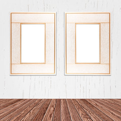 Fototapeta premium Vintage photo frame on white background with clipping path