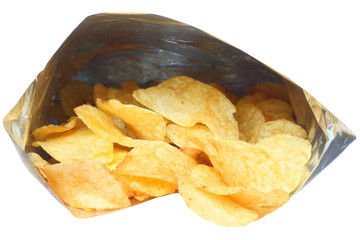 Potato chips in packaging