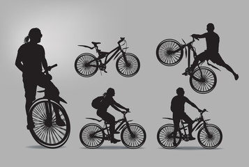 Obraz premium Bike. Vector illustration